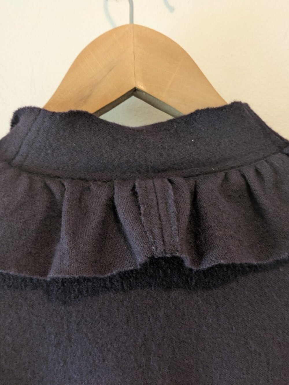 Anthropologie Charlie & Robin Dark Purple Wrapped in Ruffles Cardigan - Picture 13 of 16